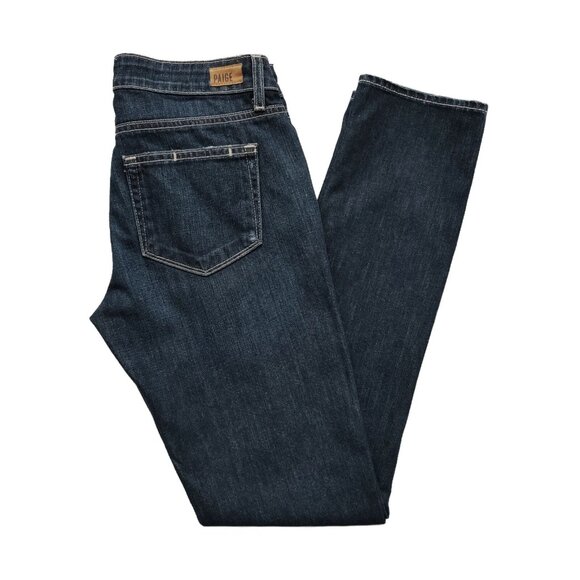 PAIGE Jimmy Jimmy Skinny Connor Destructed Blue Jeans 25 - Picture 5 of 7